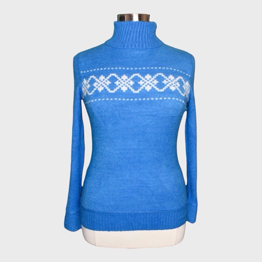 Faded Glory Fair‎ Isle Turtleneck Knit Sweater